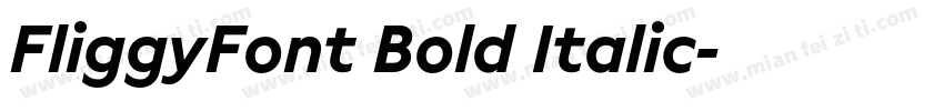 FliggyFont Bold Italic字体转换